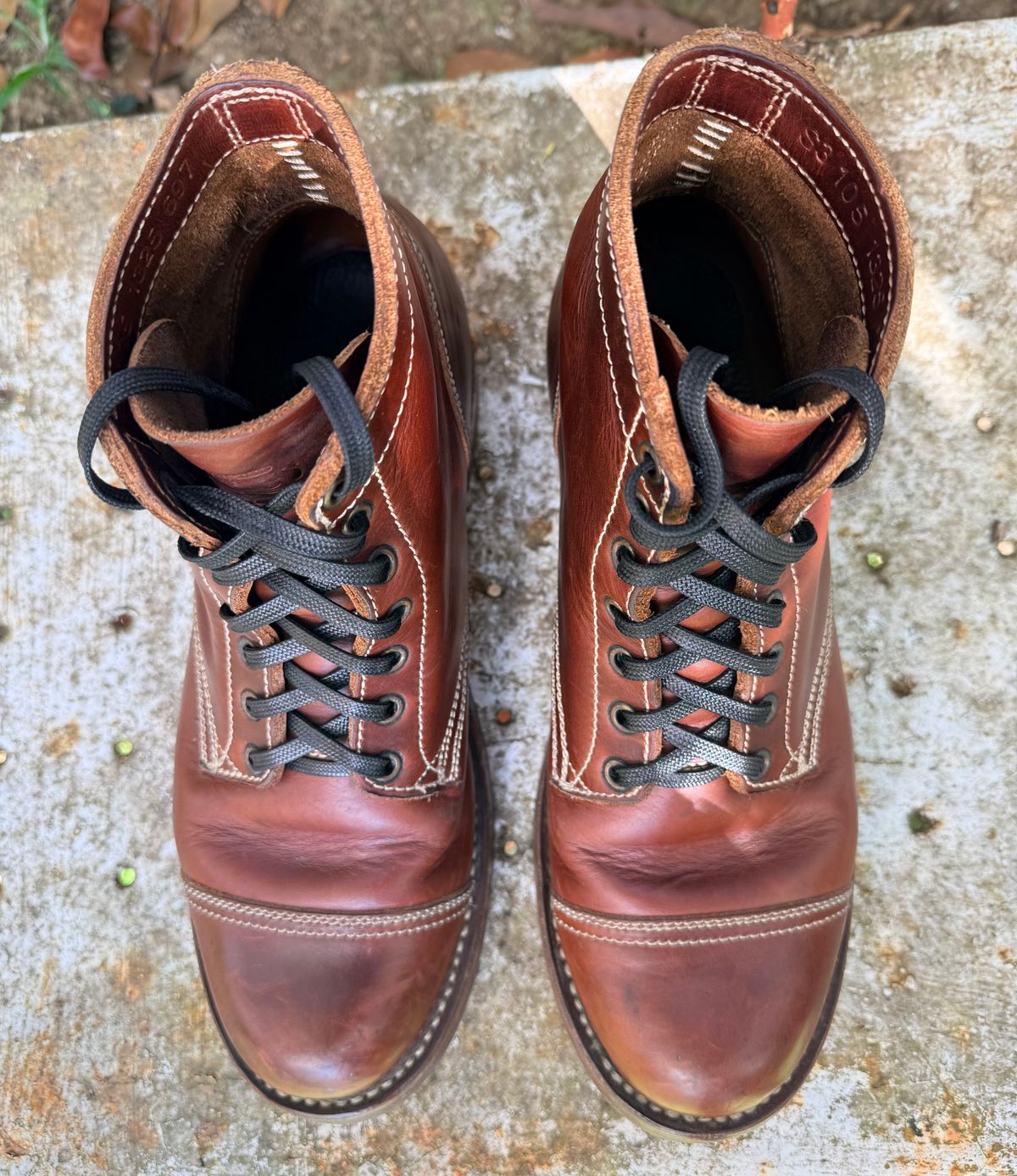 Photo by patinachroniclesDVO on March 6, 2026 of the Willie's Handmade Boots Cap Toe Service Boot in Horween Brown Chromexcel.