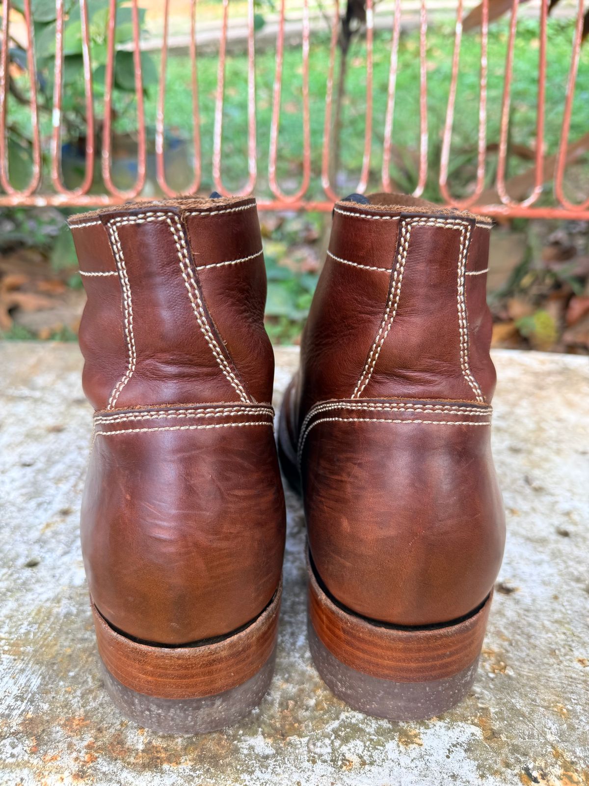 Photo by patinachroniclesDVO on March 6, 2026 of the Willie's Handmade Boots Cap Toe Service Boot in Horween Brown Chromexcel.