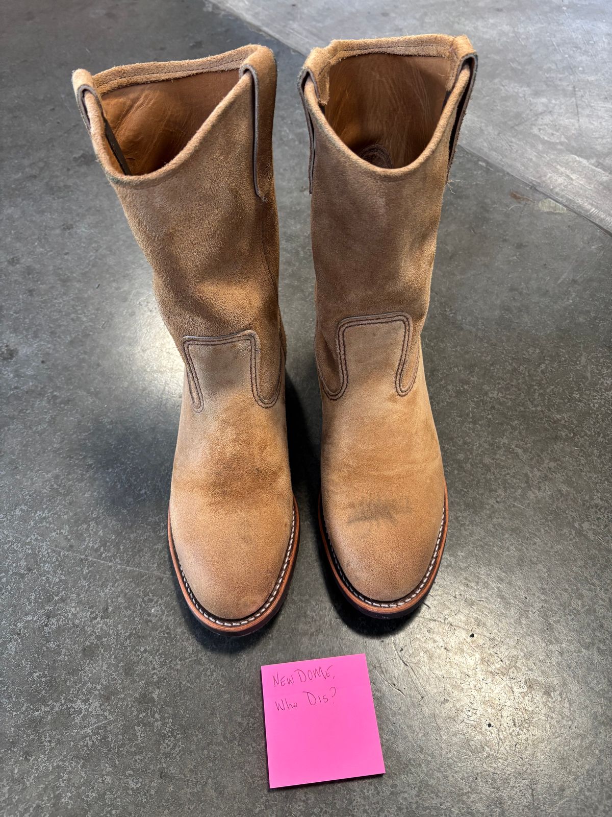Photo by winters_8 on October 4, 2025 of the Red Wing Pecos in S.B. Foot Hawthorne Muleskinner.
