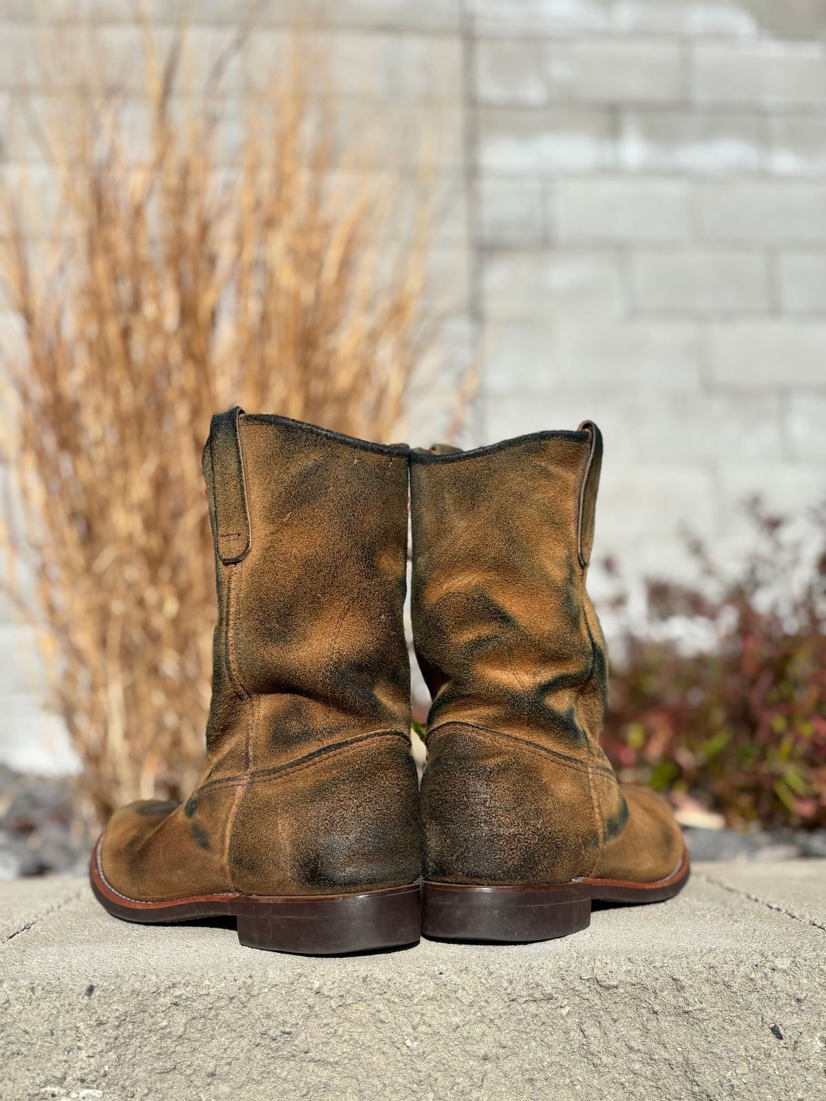 Photo by winters_8 on January 2, 2026 of the Red Wing Pecos in S.B. Foot Hawthorne Muleskinner.