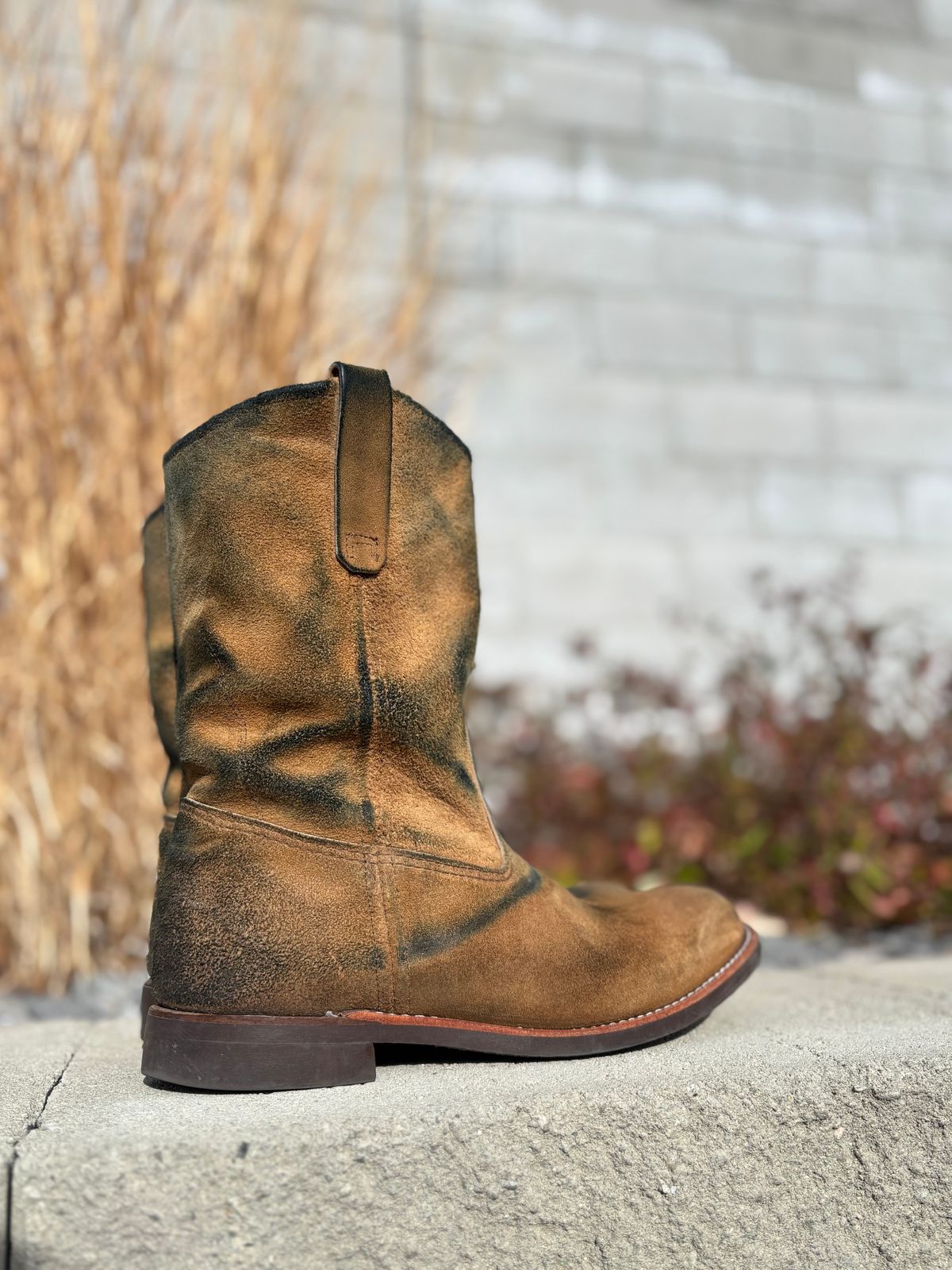 Photo by winters_8 on January 2, 2026 of the Red Wing Pecos in S.B. Foot Hawthorne Muleskinner.