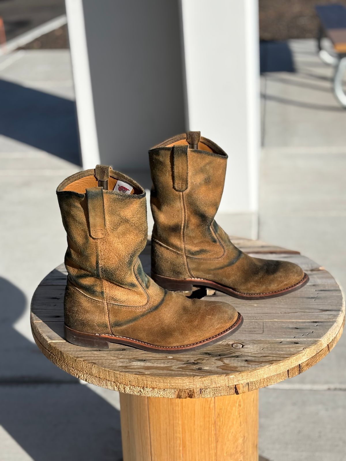 Photo by winters_8 on February 1, 2026 of the Red Wing Pecos in S.B. Foot Hawthorne Muleskinner.