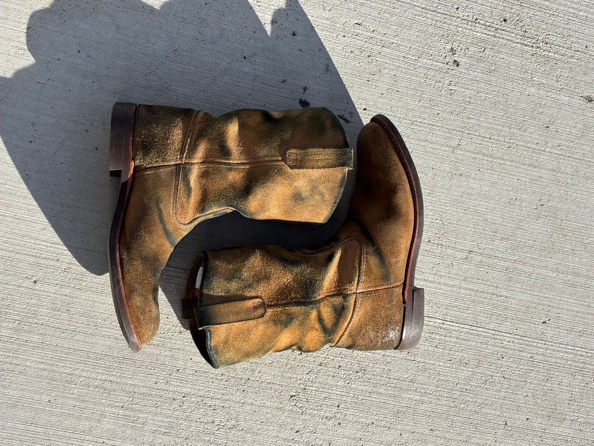 Photo by winters_8 on February 1, 2026 of the Red Wing Pecos in S.B. Foot Hawthorne Muleskinner.