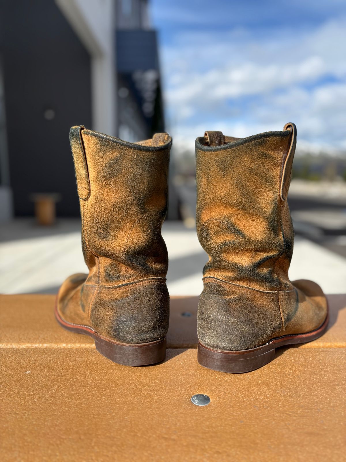 Photo by winters_8 on March 1, 2026 of the Red Wing Pecos in S.B. Foot Hawthorne Muleskinner.