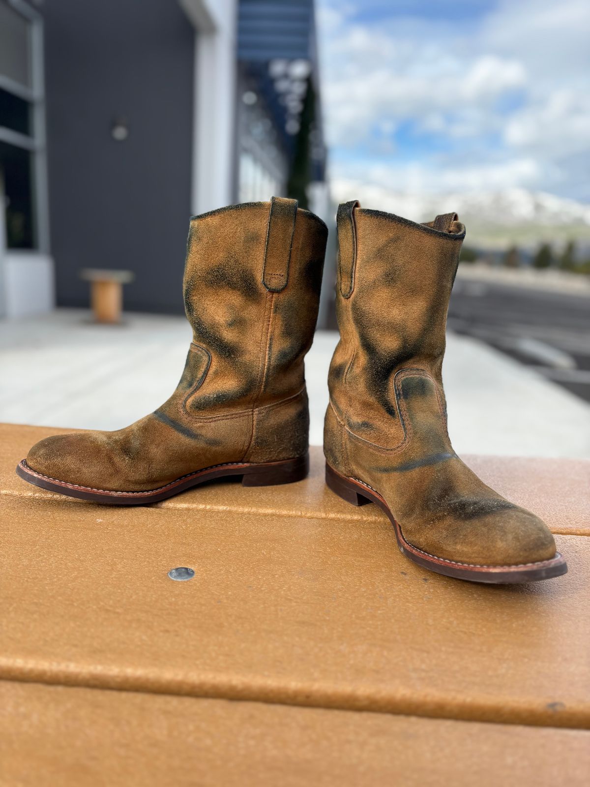 Photo by winters_8 on March 1, 2026 of the Red Wing Pecos in S.B. Foot Hawthorne Muleskinner.