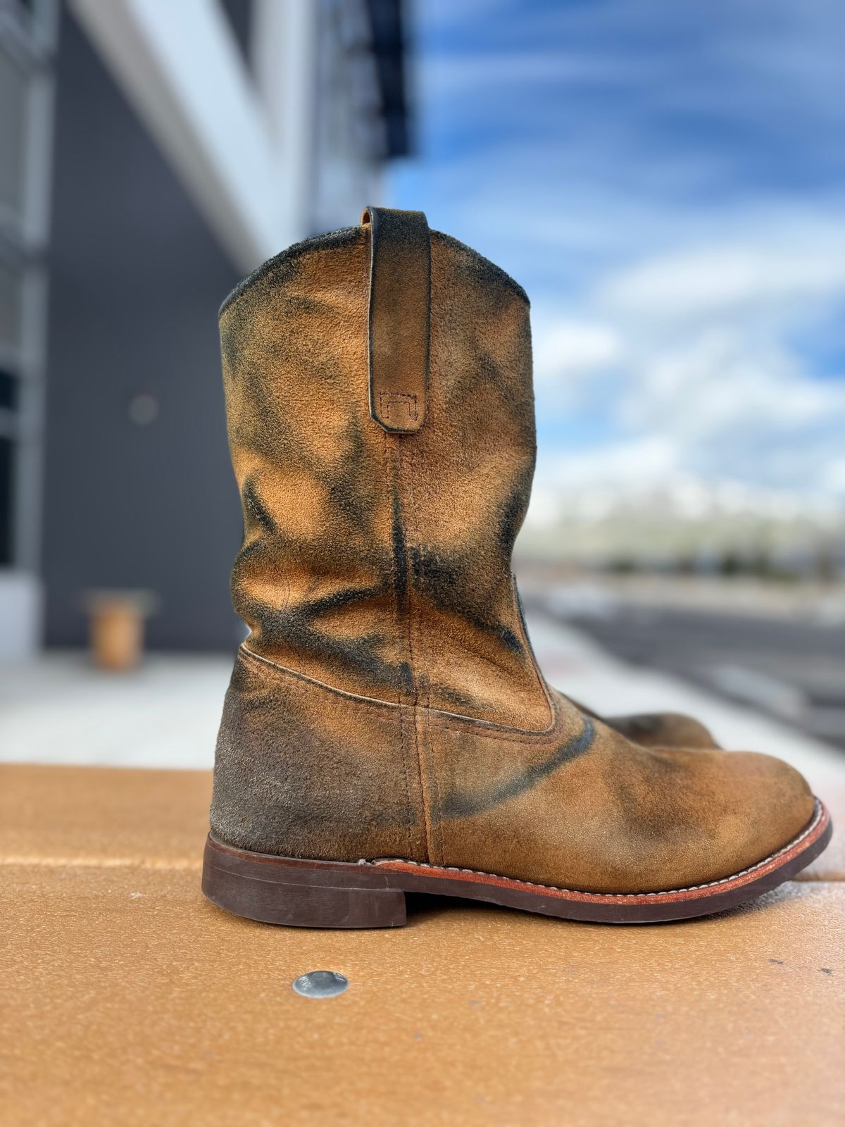 Photo by winters_8 on March 1, 2026 of the Red Wing Pecos in S.B. Foot Hawthorne Muleskinner.