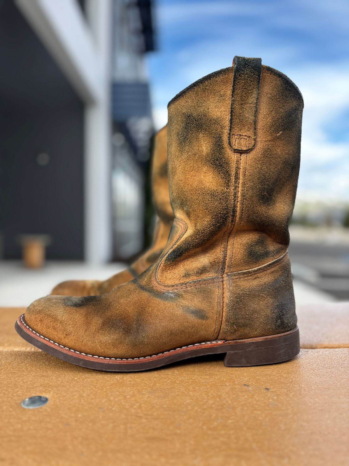 Photo by winters_8 on March 1, 2026 of the Red Wing Pecos in S.B. Foot Hawthorne Muleskinner.