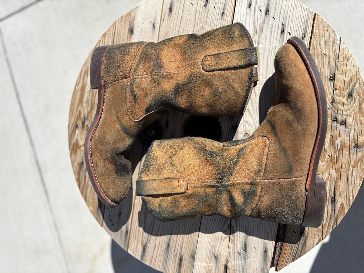 Photo by winters_8 on April 4, 2026 of the Red Wing Pecos in S.B. Foot Hawthorne Muleskinner.