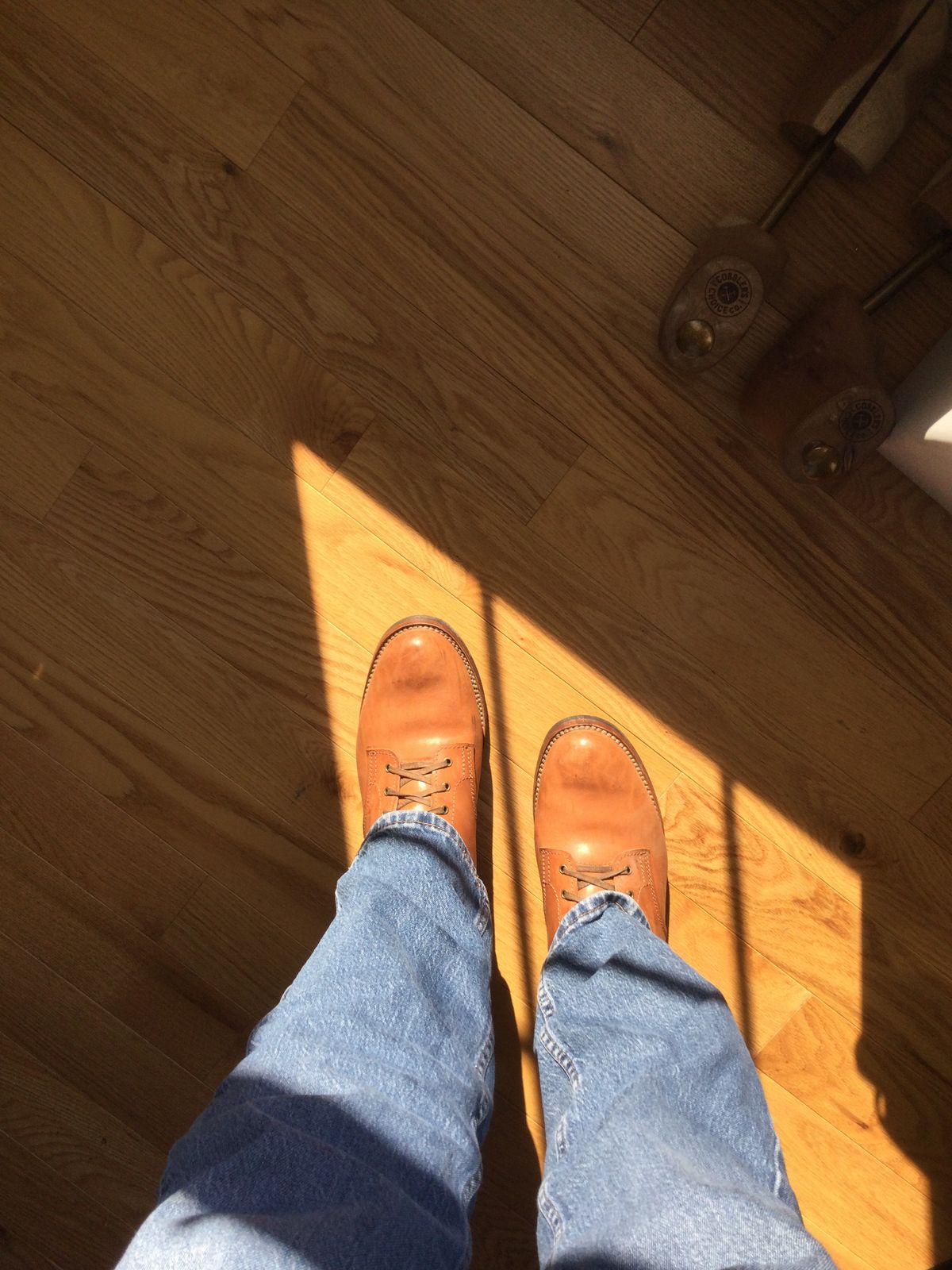 Photo by lastcsm on February 5, 2026 of the Oldspeed MFG Service Boot 6” in Horween Russet Horsehide Strips.