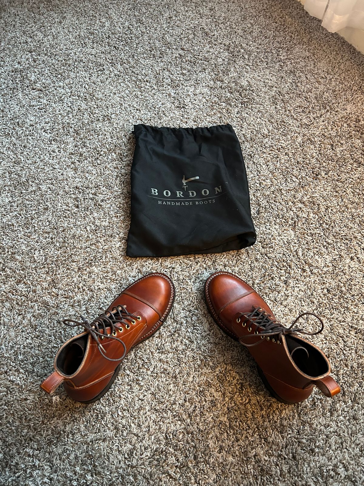 Photo by Dboots on June 15, 2026 of the Bordon Tukano Boots in Wickett & Craig Tan Oiled Latigo.