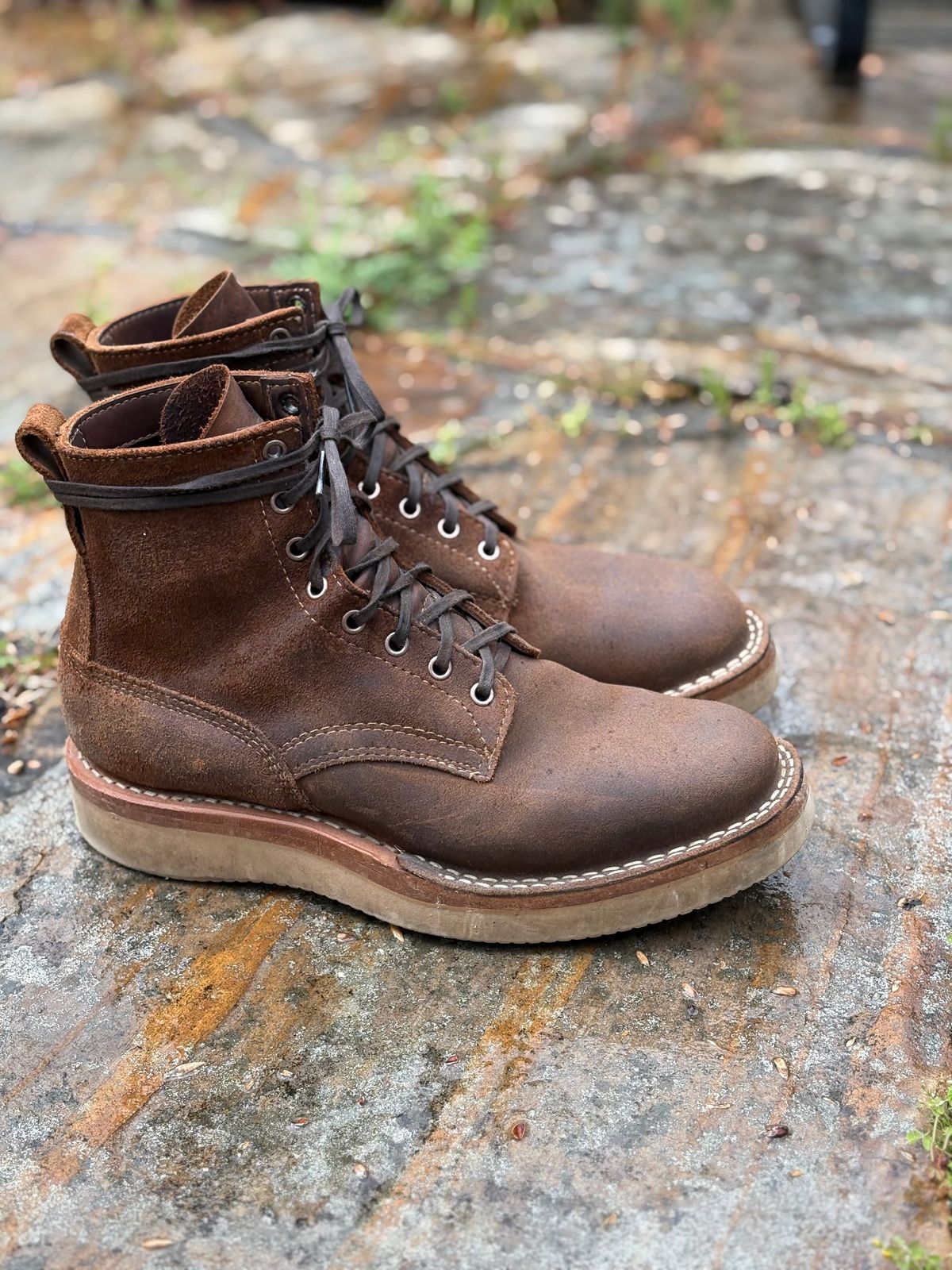 Photo by jimmyshoestrings on March 30, 2025 of the White's C350-CS in Seidel Distressed Roughout.