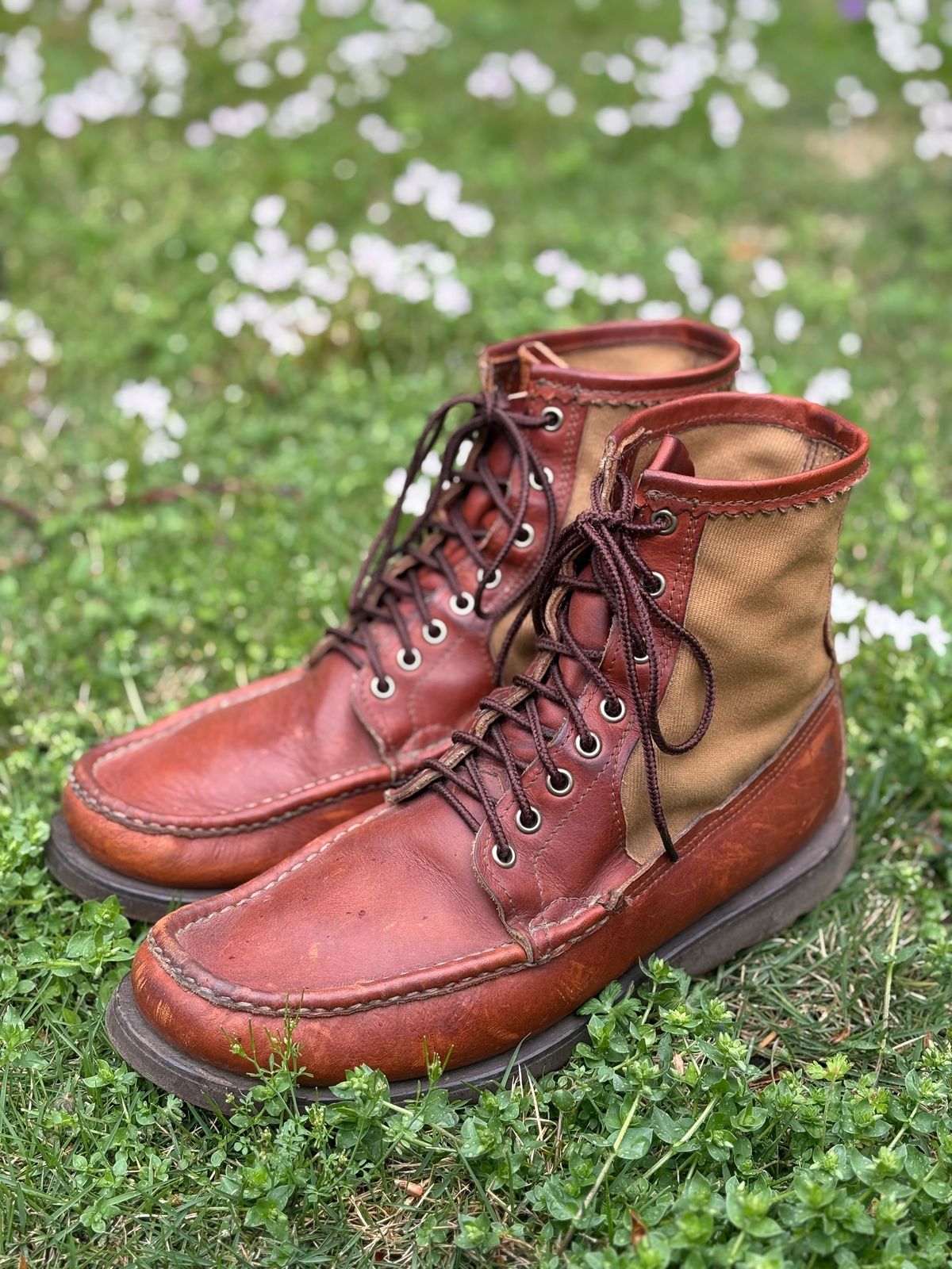 Photo by jimmyshoestrings on March 30, 2025 of the Russell Moccasin Co. Safari in Full-Grain Timberjack.