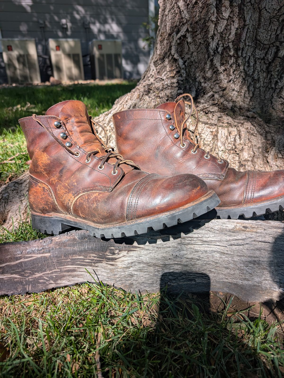 Photo by NoirSclera on September 25, 2025 of the Red Wing Iron Ranger in S.B. Foot Copper Rough and Tough.