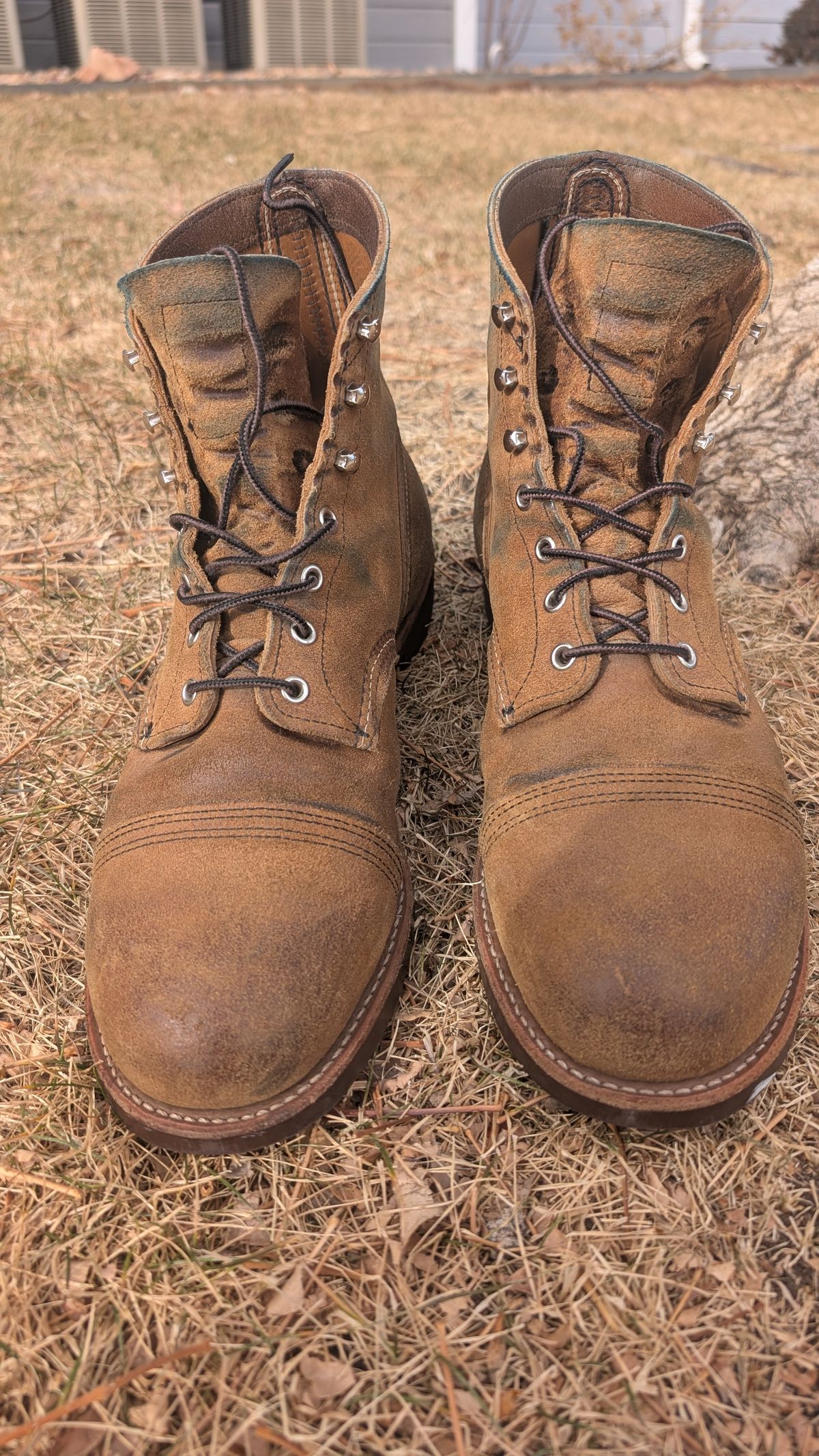 Photo by NoirSclera on January 2, 2026 of the Red Wing Iron Ranger in S.B. Foot Hawthorne Muleskinner.