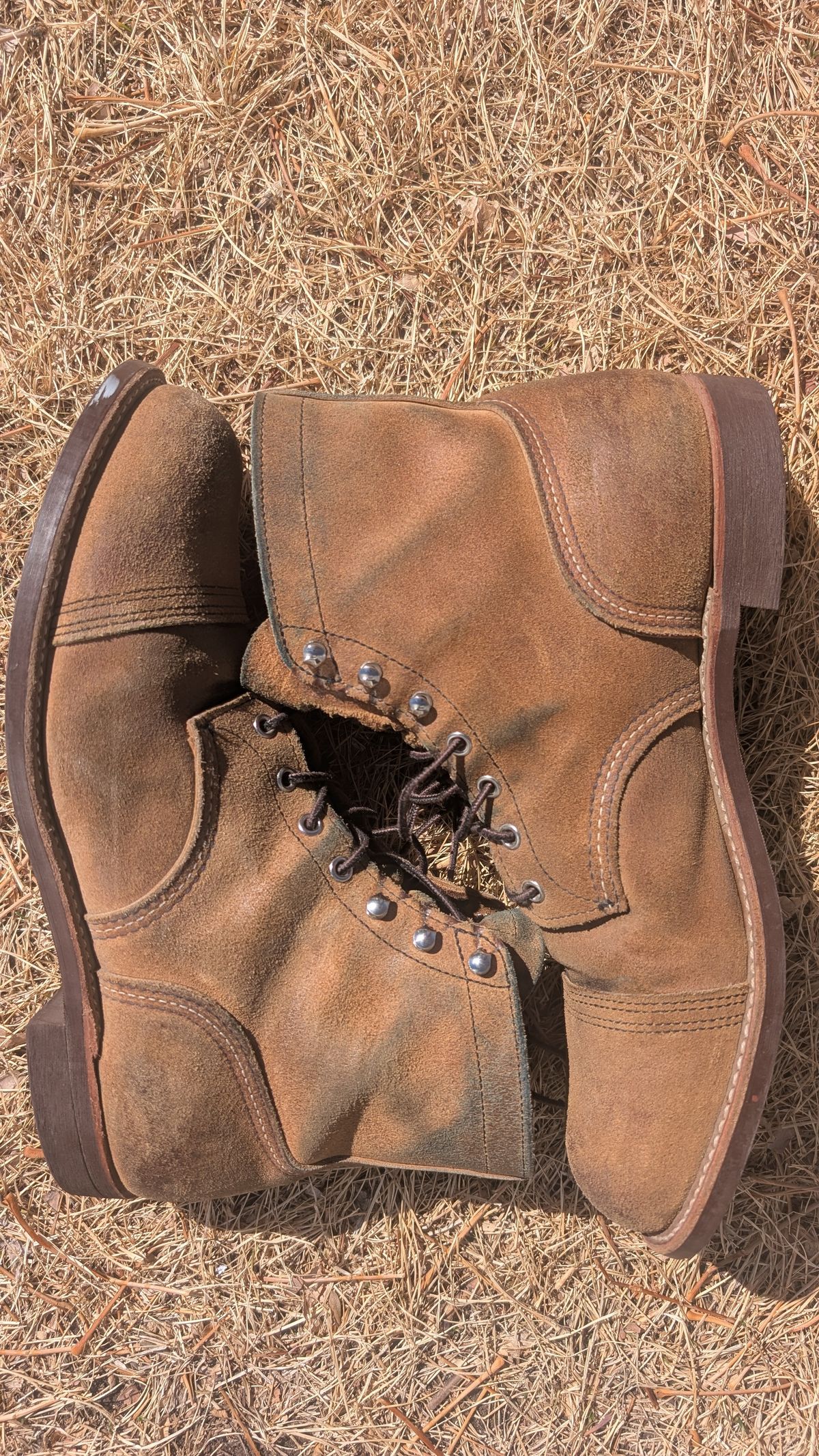 Photo by NoirSclera on March 4, 2026 of the Red Wing Iron Ranger in S.B. Foot Hawthorne Muleskinner.