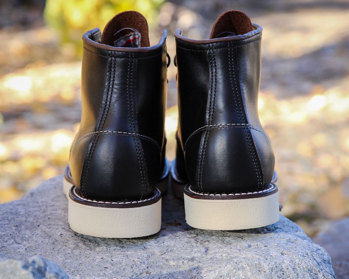 Photo by schersure on November 1, 2025 of the Red Wing 6-Inch Classic Moc in S.B. Foot Black Prairie.