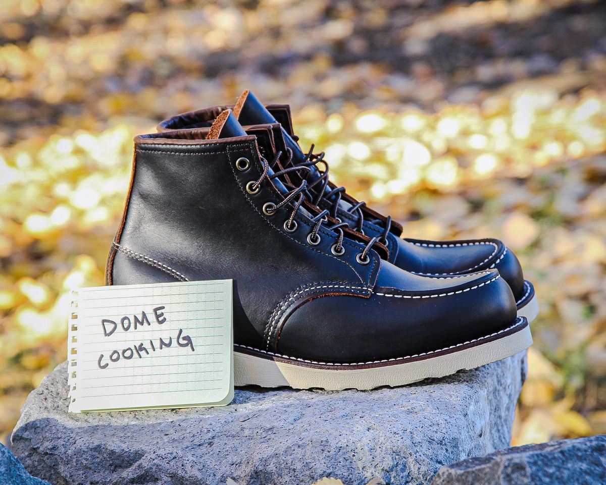 Photo by schersure on November 1, 2025 of the Red Wing 6-Inch Classic Moc in S.B. Foot Black Prairie.