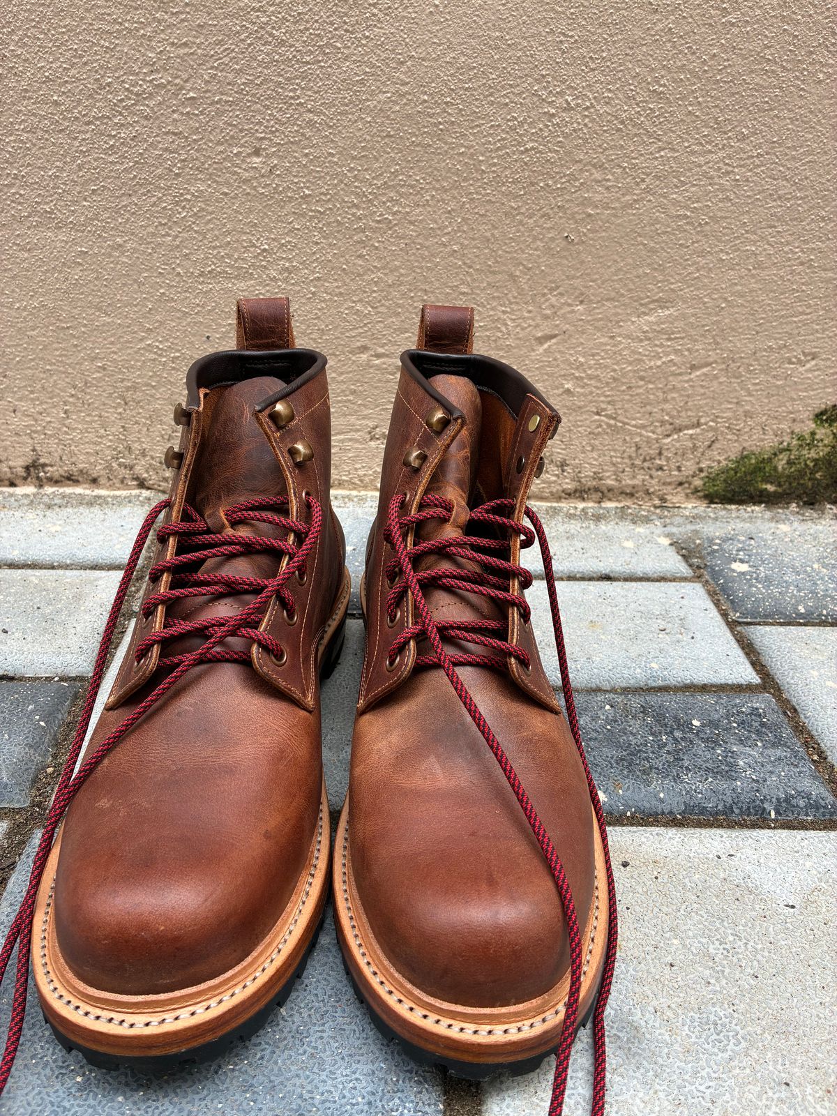 Photo by ArunP on November 4, 2025 of the Craft & Glory Task Boots in Full Grain Waxed Water Buffalo.