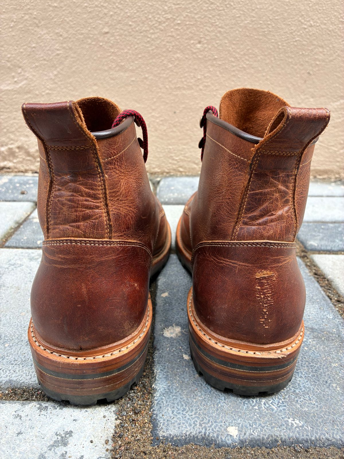 Photo by ArunP on December 5, 2025 of the Craft & Glory Task Boots in Full Grain Waxed Water Buffalo.
