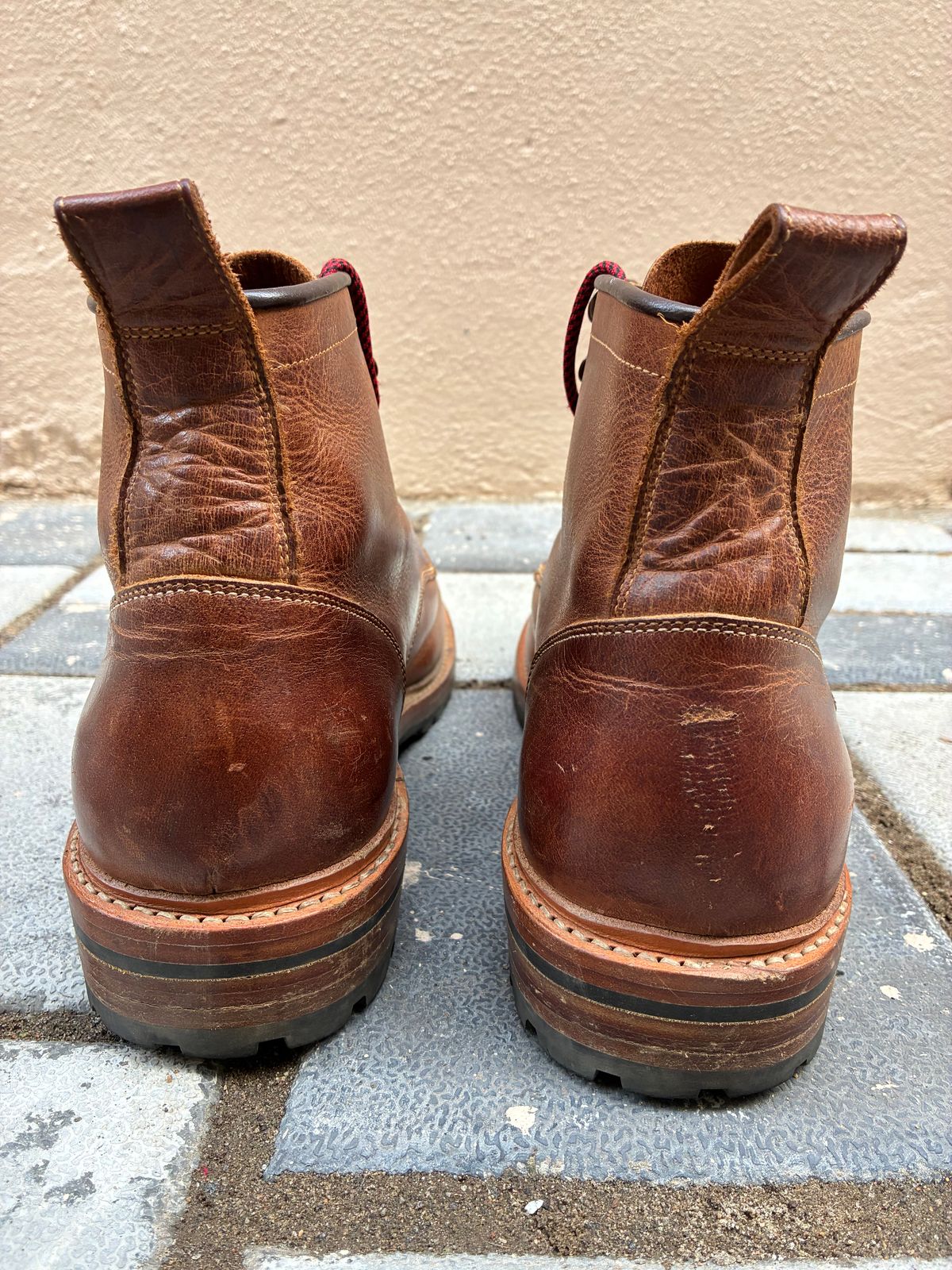 Photo by ArunP on January 3, 2026 of the Craft & Glory Task Boots in Full Grain Waxed Water Buffalo.