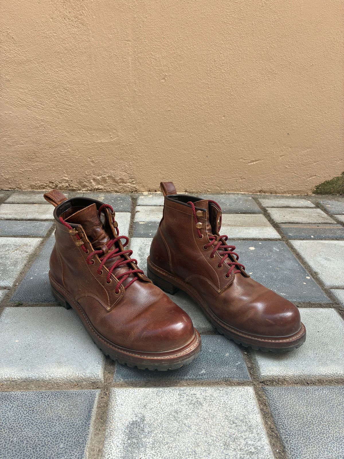 Photo by ArunP on February 1, 2026 of the Craft & Glory Task Boots in Full Grain Waxed Water Buffalo.