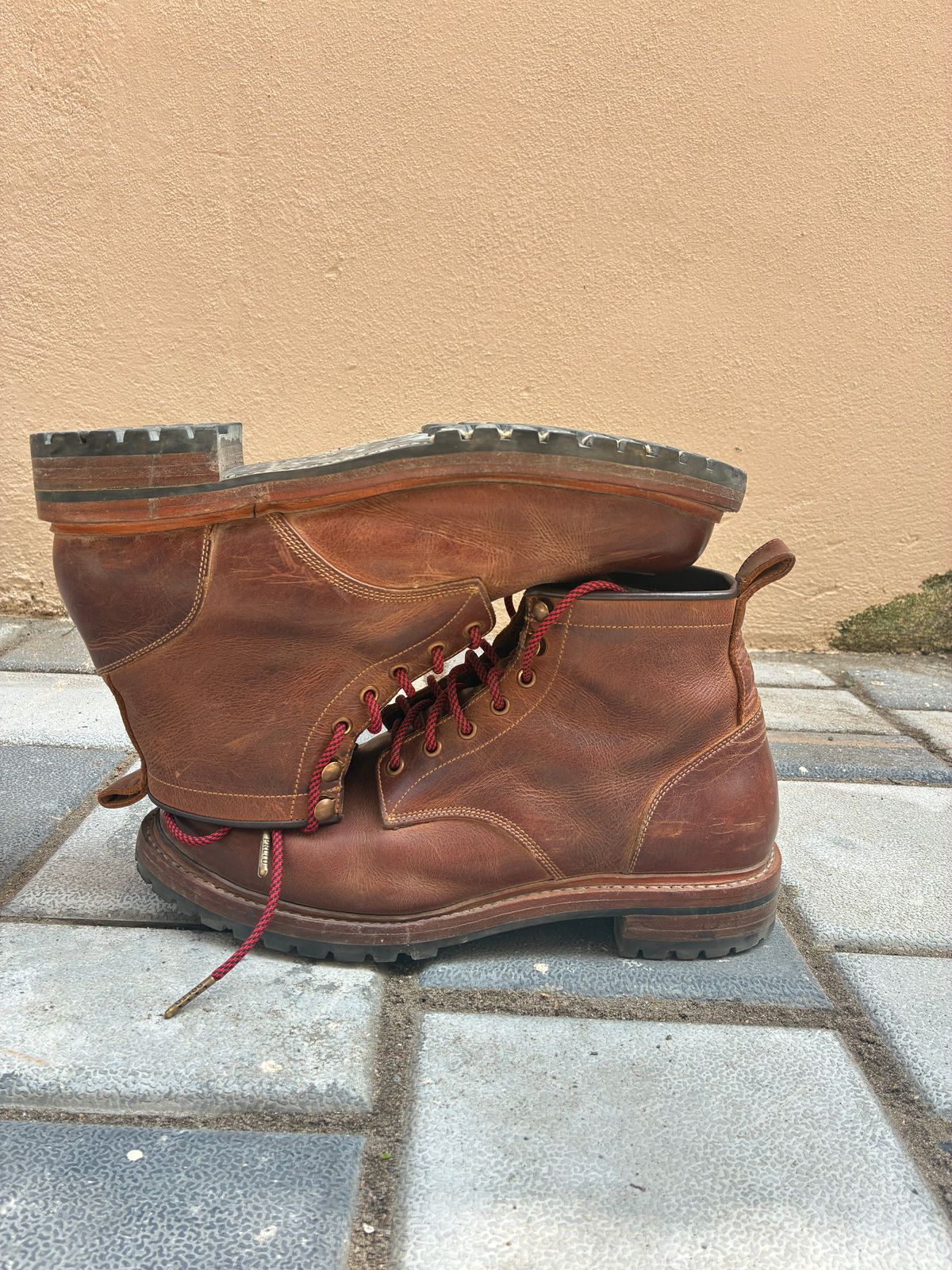 Photo by ArunP on February 1, 2026 of the Craft & Glory Task Boots in Full Grain Waxed Water Buffalo.