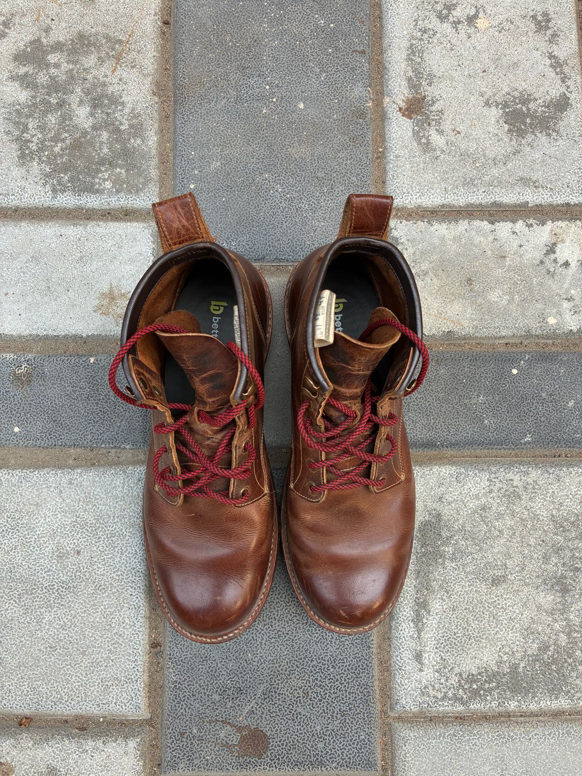 Photo by ArunP on March 5, 2026 of the Craft & Glory Task Boots in Full Grain Waxed Water Buffalo.
