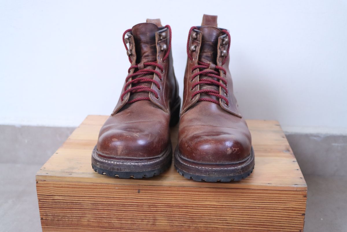 Photo by ArunP on April 2, 2026 of the Craft & Glory Task Boots in Full Grain Waxed Water Buffalo.