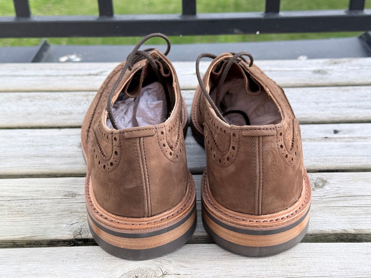 Photo by TimWalkabout on October 1, 2025 of the Tricker's Bourton Country Shoe in Hidro Cubana Mufflone.