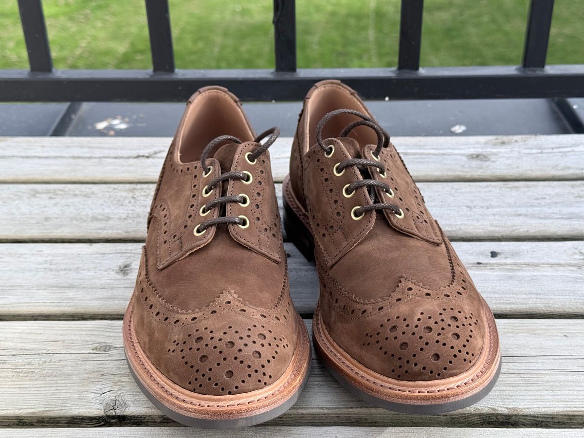 Photo by TimWalkabout on October 1, 2025 of the Tricker's Bourton Country Shoe in Hidro Cubana Mufflone.