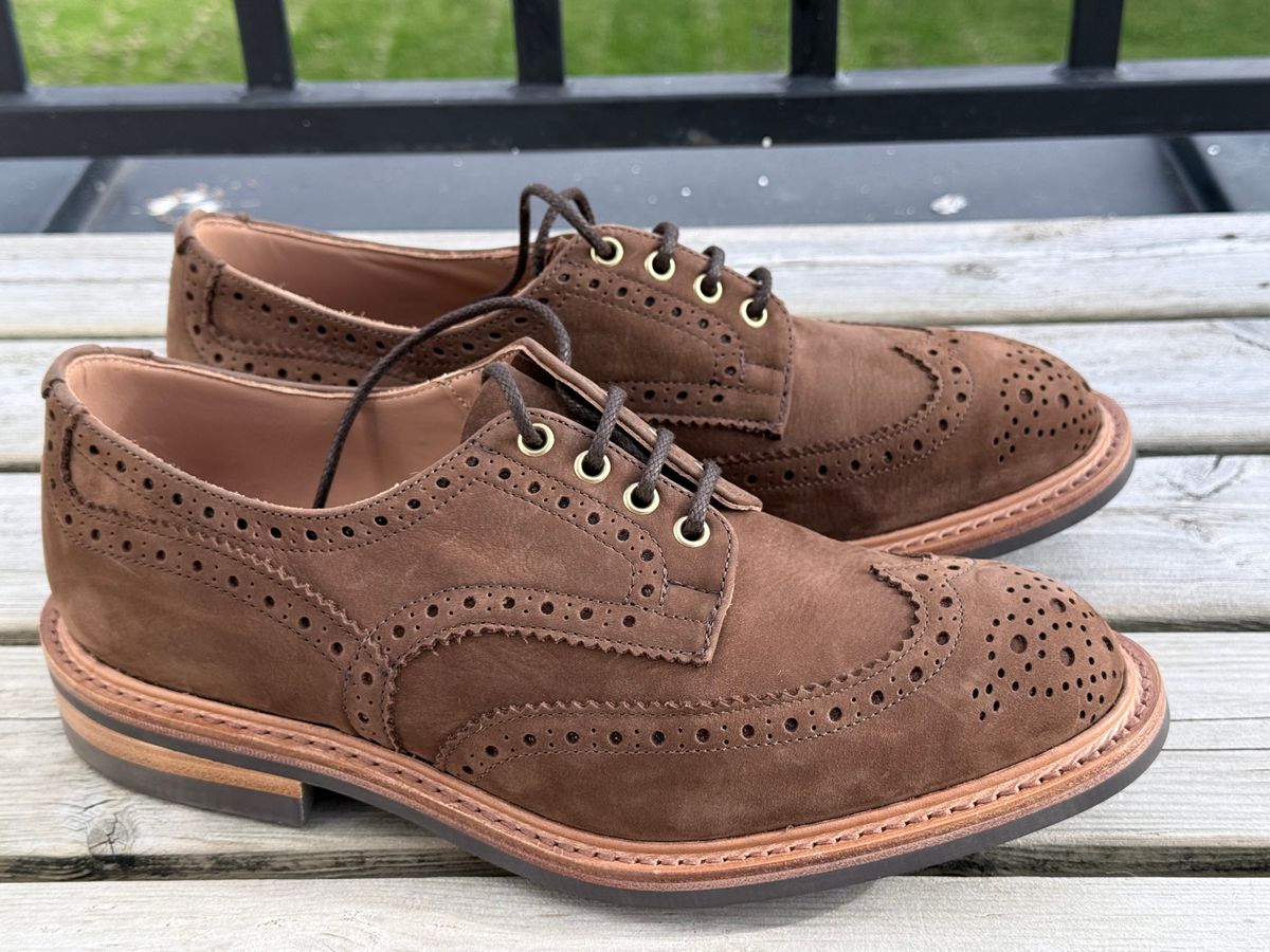 Photo by TimWalkabout on October 1, 2025 of the Tricker's Bourton Country Shoe in Hidro Cubana Mufflone.