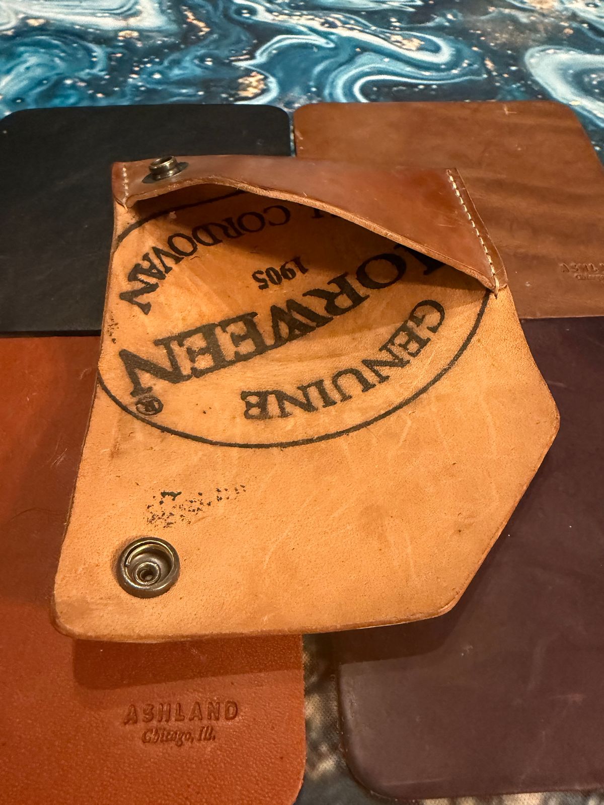 Photo by onepulp on January 4, 2026 of the Ashland Leather Machine Gun Jack in Horween Natural Shell Cordovan.