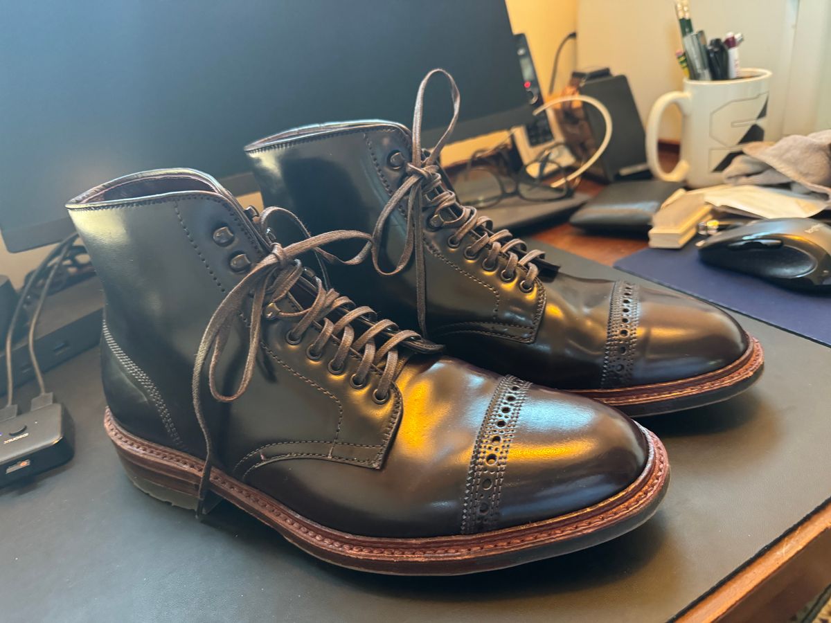 Photo by grantini on February 21, 2024 of the Alden Jumper Boot in Horween Color 8 Shell Cordovan.