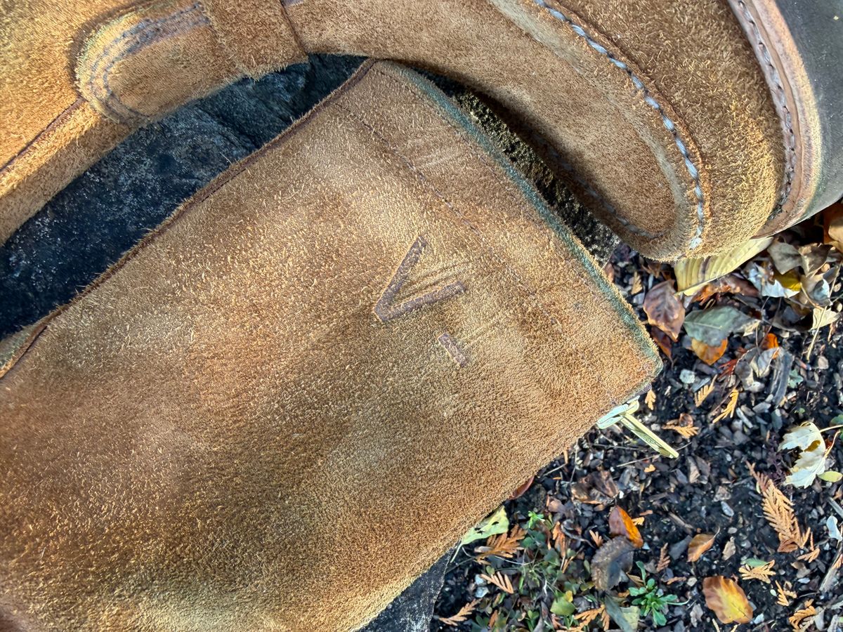 Photo by grantini on November 1, 2025 of the Russell Moccasin Co. Zephyr Balderas in SB Foot Roughout Pecos Chamois.