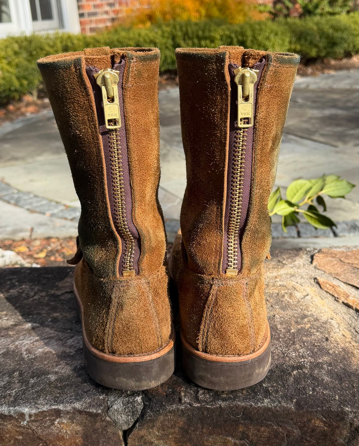 Photo by grantini on December 1, 2025 of the Russell Moccasin Co. Zephyr Balderas in SB Foot Roughout Pecos Chamois.