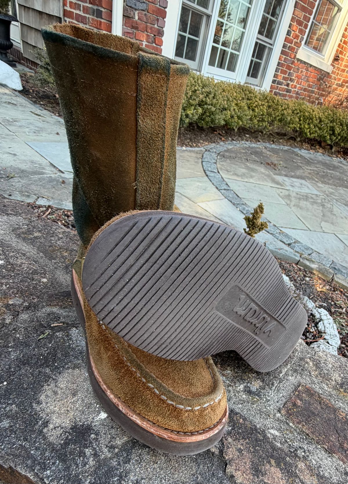 Photo by grantini on February 27, 2026 of the Russell Moccasin Co. Zephyr Balderas in SB Foot Roughout Pecos Chamois.