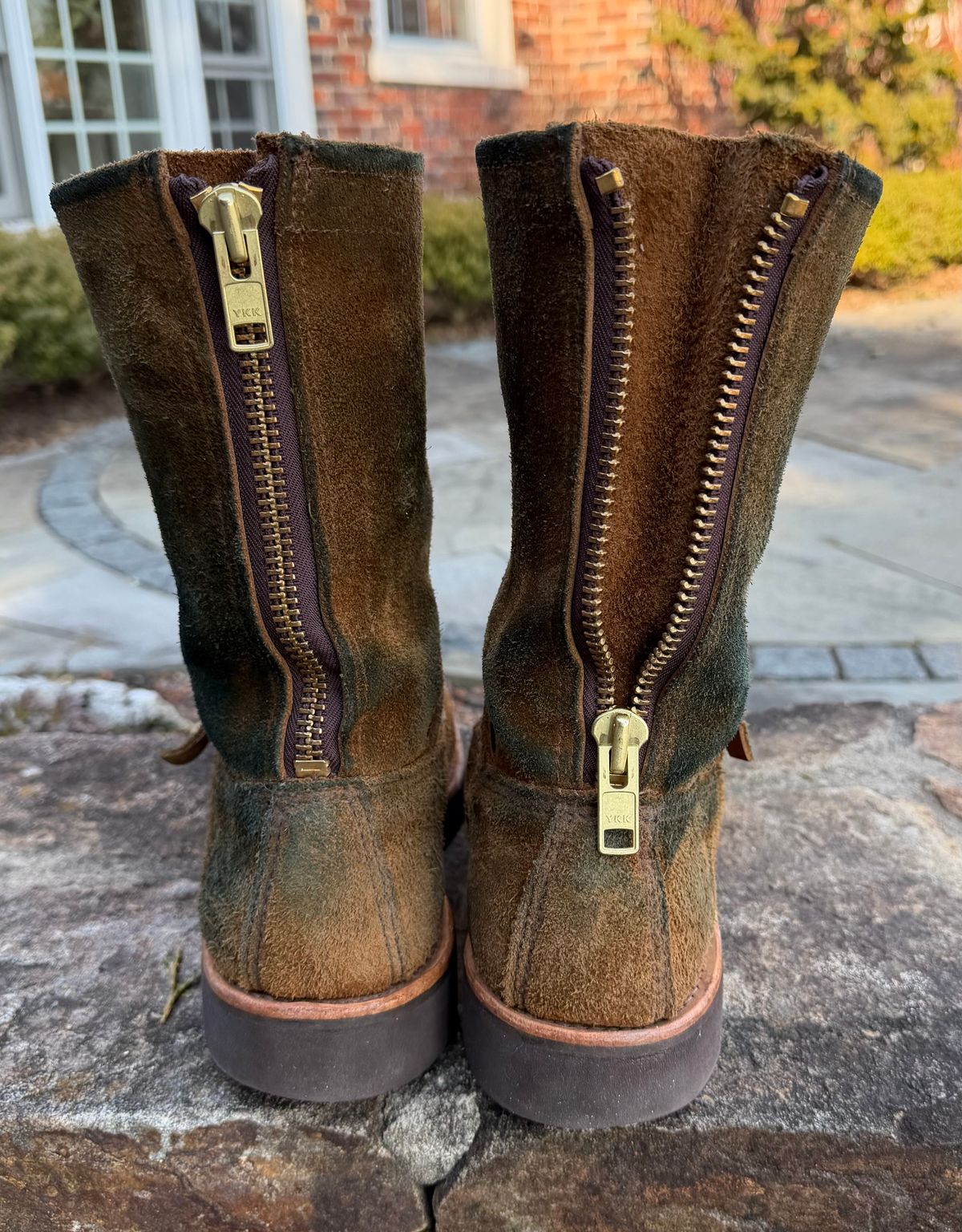 Photo by grantini on February 27, 2026 of the Russell Moccasin Co. Zephyr Balderas in SB Foot Roughout Pecos Chamois.