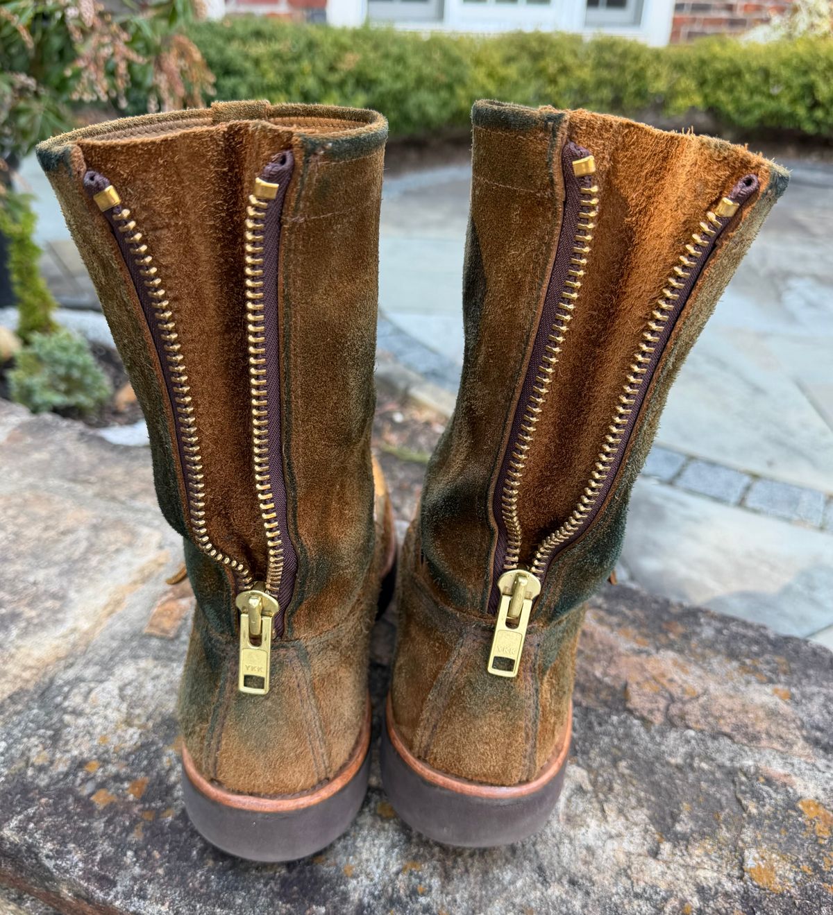 Photo by grantini on April 1, 2026 of the Russell Moccasin Co. Zephyr Balderas in SB Foot Roughout Pecos Chamois.