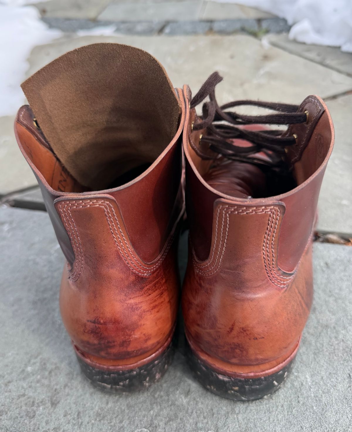 Photo by grantini on February 1, 2026 of the Oldspeed MFG Henry Johnson in Horween Color 2 Shell Cordovan.