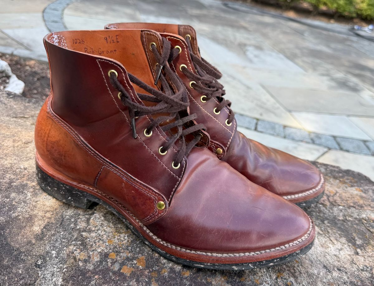Photo by grantini on April 1, 2026 of the Oldspeed MFG Henry Johnson in Horween Color 2 Shell Cordovan.