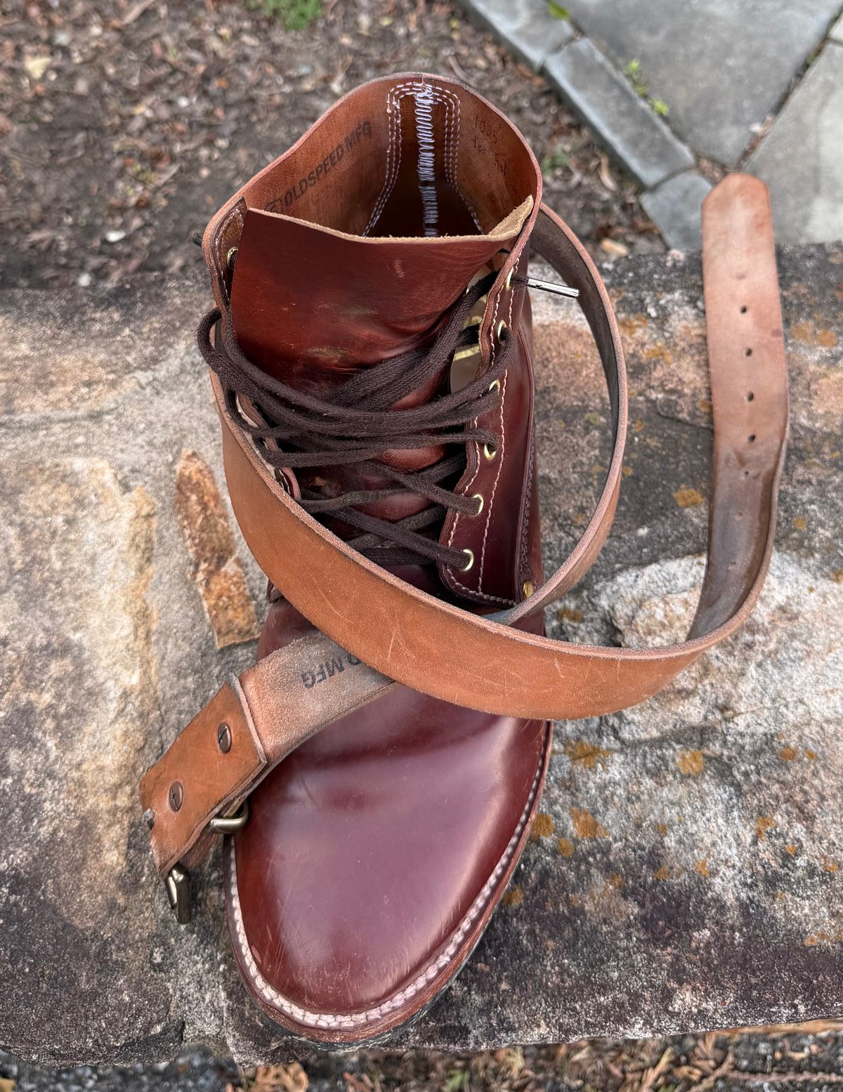 Photo by grantini on April 1, 2026 of the Mister Oldspeed Horsestrip Belt in Horse strip.