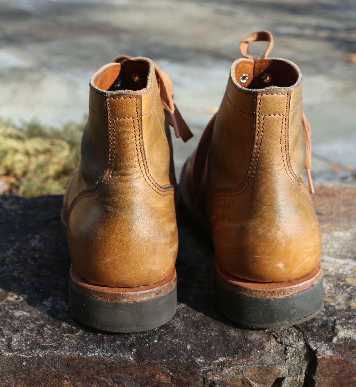 Photo by grantini on December 4, 2024 of the Oldspeed Service Boot 6” in Horween Tan Latigo.