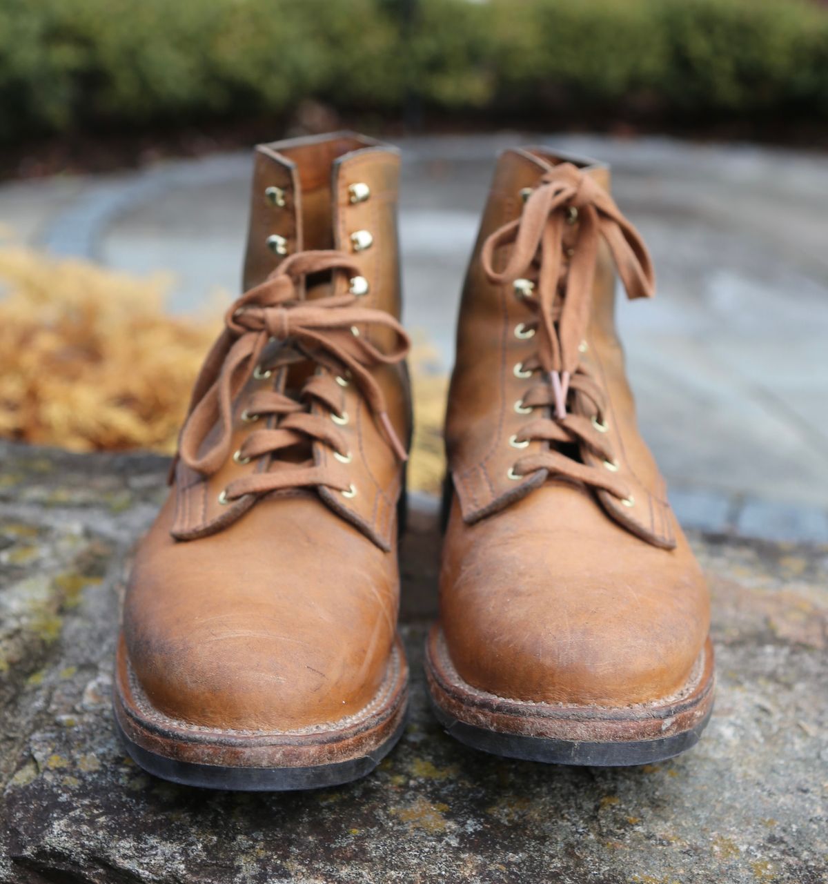 Photo by grantini on February 1, 2025 of the Oldspeed Service Boot 6” in Horween Tan Latigo.