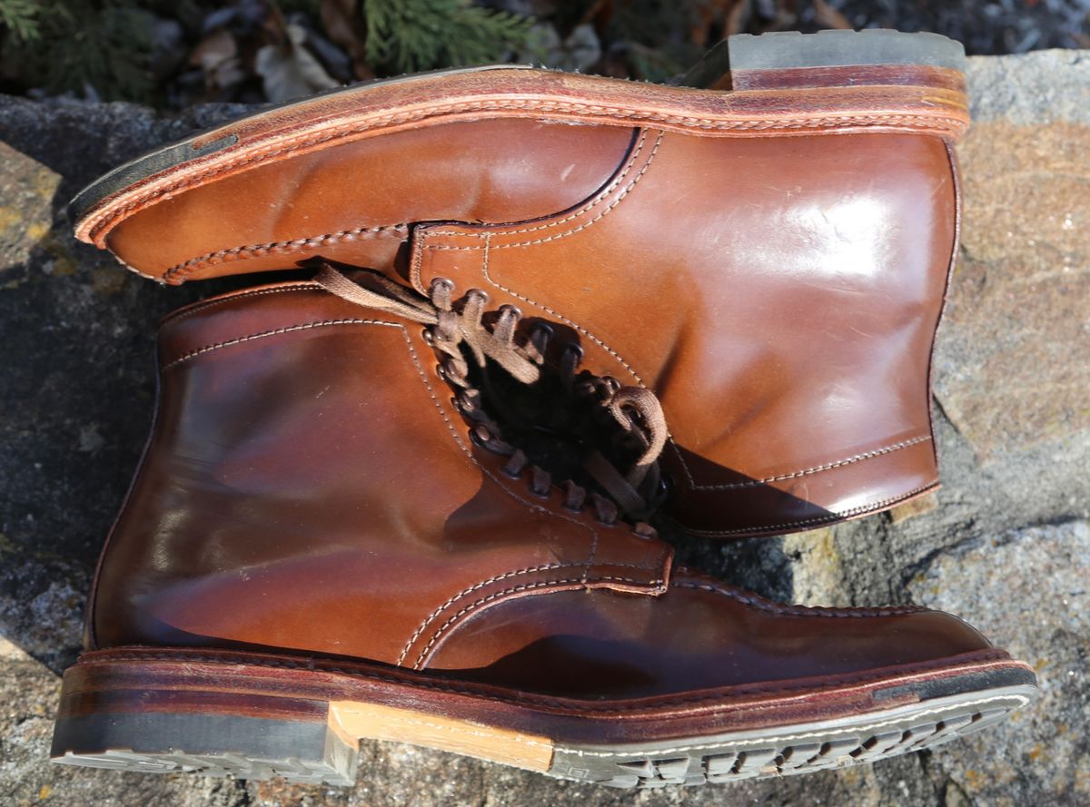 Photo by grantini on December 4, 2024 of the Alden Tanker Boot in Horween Ravello Shell Cordovan.