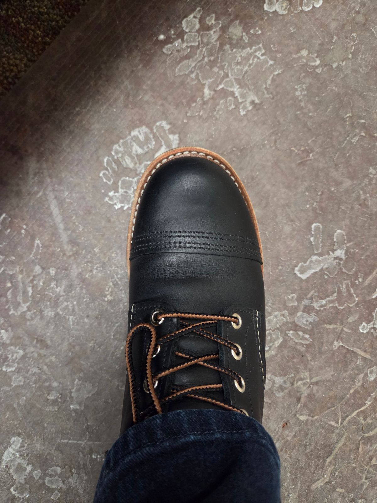 Photo by Prestige on February 4, 2026 of the Red Wing Iron Ranger in S.B. Foot Black Harness.