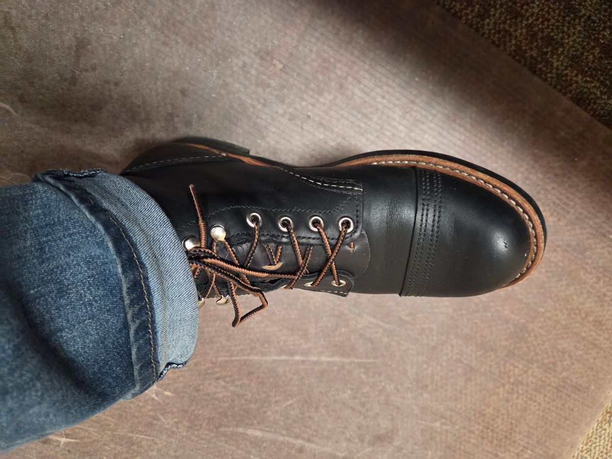 Photo by Prestige on May 22, 2026 of the Red Wing Iron Ranger in S.B. Foot Black Harness.
