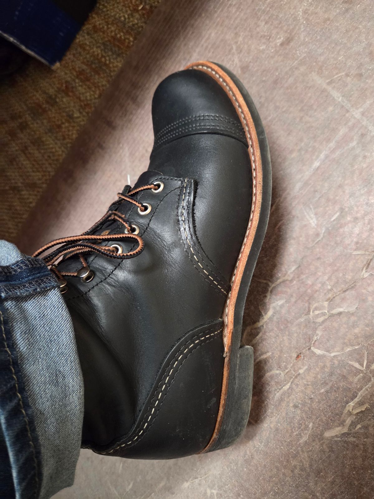 Photo by Prestige on May 22, 2026 of the Red Wing Iron Ranger in S.B. Foot Black Harness.