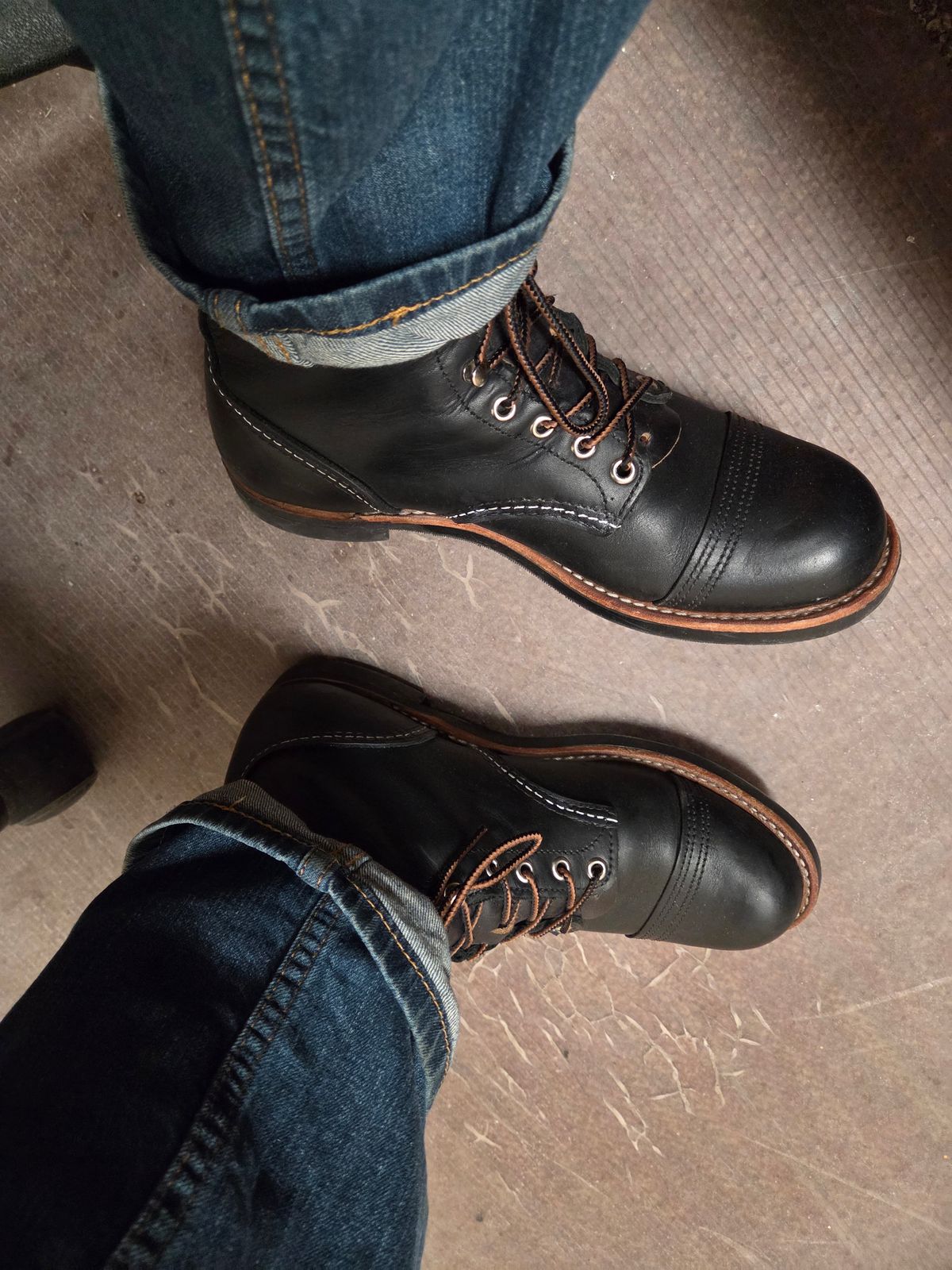 Photo by Prestige on June 26, 2026 of the Red Wing Iron Ranger in S.B. Foot Black Harness.