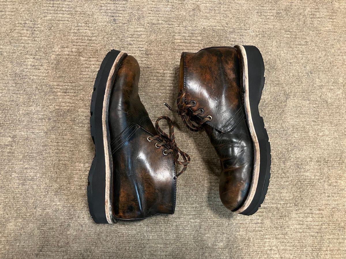 Photo by zaksiyc on June 27, 2026 of the Red Wing Work Chukka in S.B. Foot Unknown Leather.