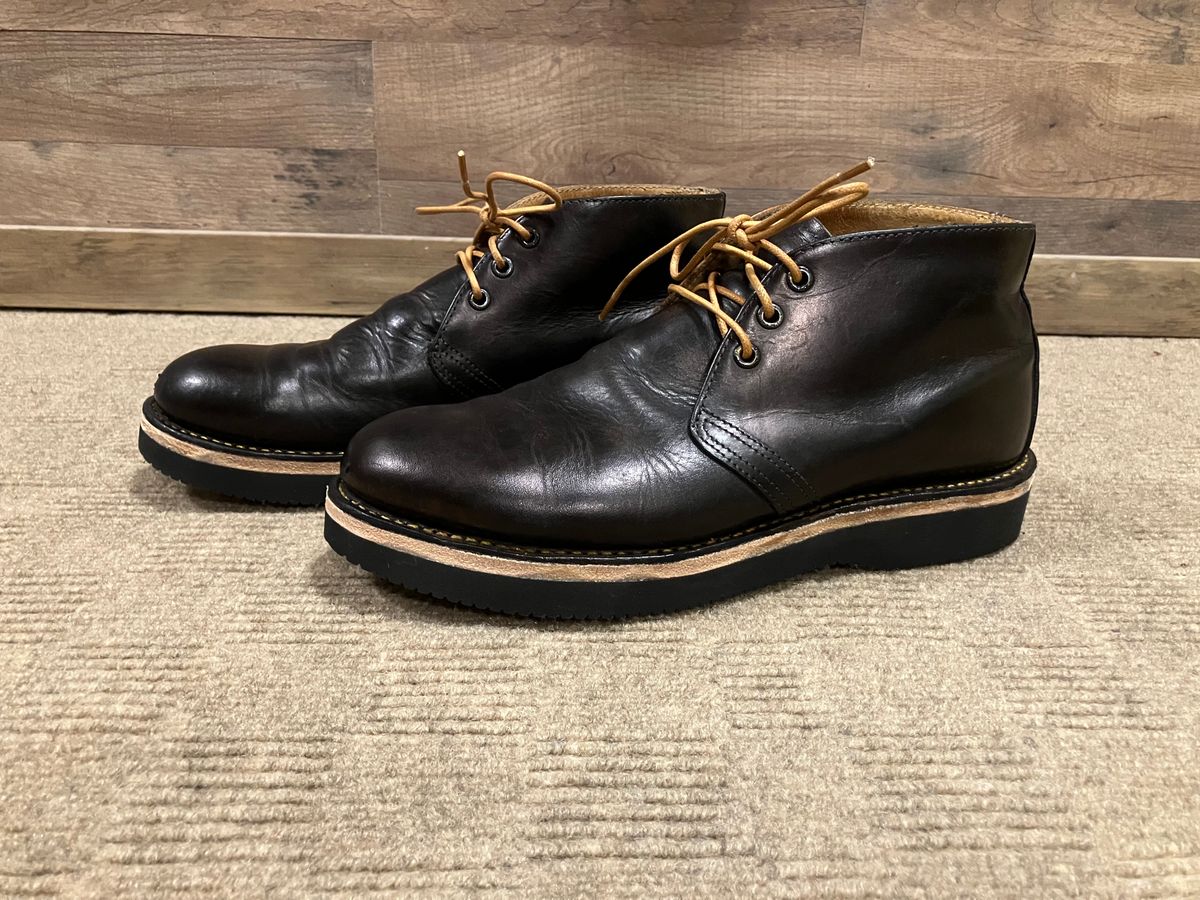 Photo by zaksiyc on May 4, 2025 of the Red Wing Work Chukka in S.B. Foot Unknown Leather.